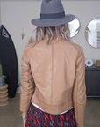 Perfecto beige 100% cuir - 𝐌𝐚𝐫𝐢𝐧𝐚𝟒𝟒𝐟𝐚𝐦𝐢𝐥𝐲