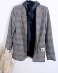 Veste carreaux à capuche - 𝐌𝐚𝐫𝐢𝐧𝐚𝟒𝟒𝐟𝐚𝐦𝐢𝐥𝐲