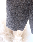 Cardigan marron à strass