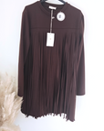 Robe à franges marron