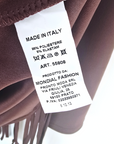 Robe à franges marron