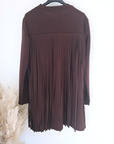 Robe à franges marron