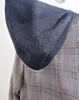 Veste carreaux à capuche - 𝐌𝐚𝐫𝐢𝐧𝐚𝟒𝟒𝐟𝐚𝐦𝐢𝐥𝐲