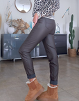 Pantalon marron + ruban