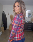 Veste cintrée à carreaux et strass - 𝐌𝐚𝐫𝐢𝐧𝐚𝟒𝟒𝐟𝐚𝐦𝐢𝐥𝐲