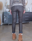 Pantalon marron + ruban