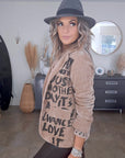 Veste velours ras tags