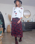 Pull blanc écussons - 𝐌𝐚𝐫𝐢𝐧𝐚𝟒𝟒𝐟𝐚𝐦𝐢𝐥𝐲