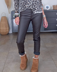 Pantalon marron + ruban