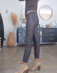 Pantalon marron + ruban