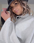 Manteau cape écru chiné