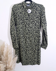 Robe kaki léopard