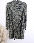 Robe kaki léopard
