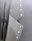 Veste rock-chic laine et cuir