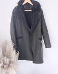 Manteau kaki en laine
