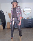 Pantalon marron + ruban