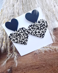 Boucles d'oreilles coeur léo