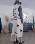 Gilet star long à franges - 𝐌𝐚𝐫𝐢𝐧𝐚𝟒𝟒𝐟𝐚𝐦𝐢𝐥𝐲