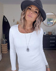 Robe blanche maille pull