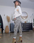 Pantalon jeeging léopard
