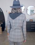 Veste carreaux à capuche - 𝐌𝐚𝐫𝐢𝐧𝐚𝟒𝟒𝐟𝐚𝐦𝐢𝐥𝐲
