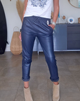 Pantalon jeeging cuir