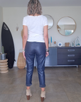 Pantalon jeeging cuir