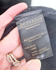Manteau bouclette & cuir noir