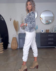 Pantalon jeeging blanc