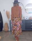 Robe longue automnale