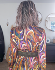 Robe longue automnale