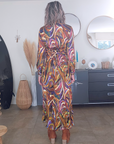 Robe longue automnale
