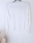 Pull blanc écussons - 𝐌𝐚𝐫𝐢𝐧𝐚𝟒𝟒𝐟𝐚𝐦𝐢𝐥𝐲