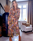 Robe longue automnale