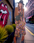 Robe longue automnale