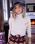 Pull col roulé cachemire beige - 𝐌𝐚𝐫𝐢𝐧𝐚𝟒𝟒𝐟𝐚𝐦𝐢𝐥𝐲