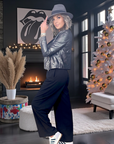Perfecto cuir noir argenté - 𝐌𝐚𝐫𝐢𝐧𝐚𝟒𝟒𝐟𝐚𝐦𝐢𝐥𝐲