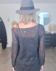 Robe pull gris anthracite