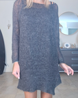 Robe pull gris anthracite