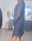 Robe pull gris anthracite