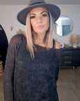 Robe pull gris anthracite