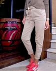 Pantalon jeeging beige