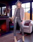 Pantalon marron + ruban