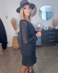 Robe pull gris anthracite