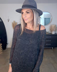 Robe pull gris anthracite