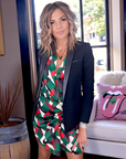 Veste rock-chic laine et cuir