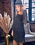 Robe pull gris anthracite