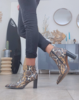Santiags Amyna python 100% cuir