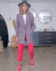 Manteau chaud pied-de-poule - 𝐌𝐚𝐫𝐢𝐧𝐚𝟒𝟒𝐟𝐚𝐦𝐢𝐥𝐲