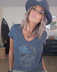 T-shirt skull gris anthracite